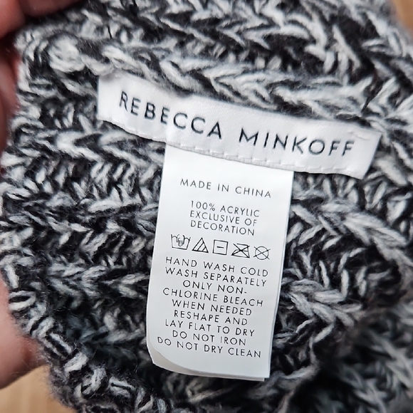Rebecca Minkoff Monochrome Knit Beanie - Picture 6 of 8